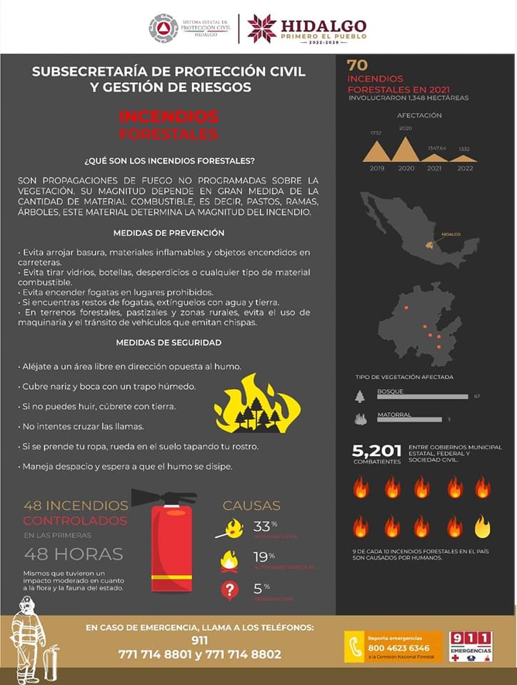 Incendios forestales, Tecozautla